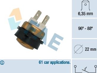 FAE 36080 - Comutator temperatura, ventilator radiator parts5.com