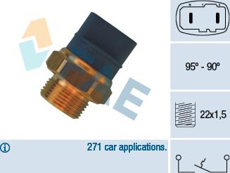 FAE 36370 - Sıcaklık şalteri, radyatör fanı parts5.com