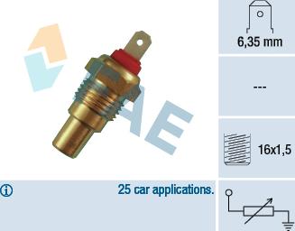 FAE 31330 - Senzor, temperatura rashladnog sredstva parts5.com