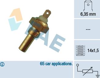 FAE 31290 - Czujnik, temperatura płynu chłodzącego parts5.com