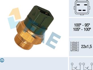 FAE 38010 - Temperaturno stikalo, ventilator hladilnika parts5.com