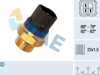 FAE 38110 - Temperaturno stikalo, ventilator hladilnika parts5.com