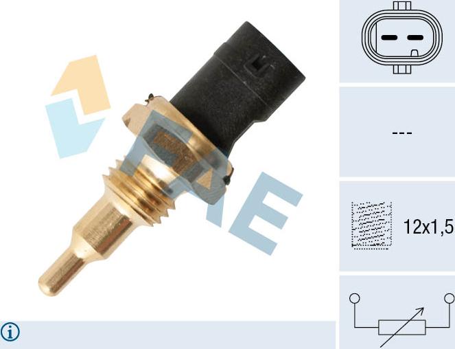 FAE 33925 - Sensor, temperatura del refrigerante parts5.com