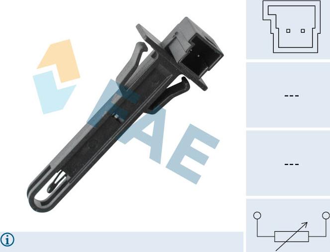 FAE 33923 - Датчик, вътрешна температура parts5.com