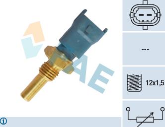 FAE 33490 - Датчик, темература на маслото parts5.com