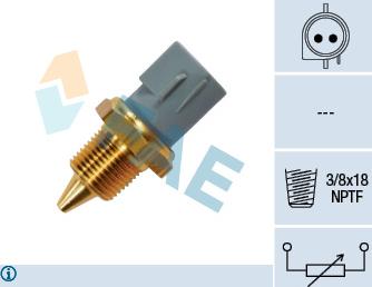 FAE 33430 - Sonde de température, liquide de refroidissement parts5.com