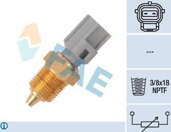 FAE 33425 - Snímač, teplota oleje parts5.com