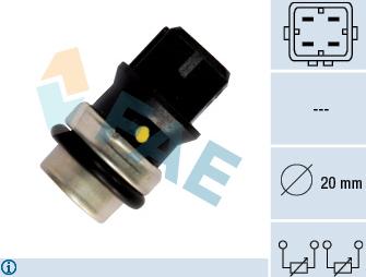 FAE 33640 - Senzor,temperatura lichid de racire parts5.com