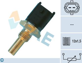 FAE 33680 - Sensor, temperatura del refrigerante parts5.com