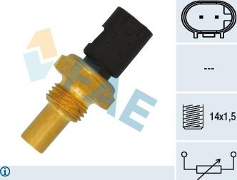 FAE 33035 - Αισθητήρας, θερμοκρ. ψυκτικού υγρού parts5.com