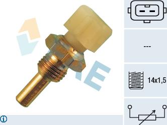 FAE 33030 - Érzékelő, hűtőfolyadék-hőmérséklet parts5.com