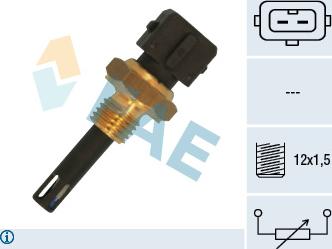 FAE 33166 - Sensor, intake air temperature parts5.com