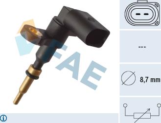 FAE 33895 - Sensor, temperatura del refrigerante parts5.com