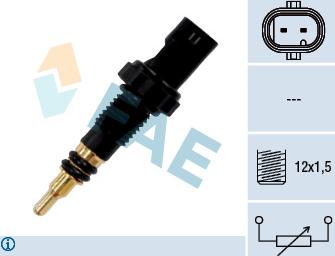 FAE 33890 - Czujnik, temperatura płynu chłodzącego parts5.com