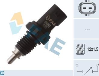 FAE 33892 - Sensor, temperatura del refrigerante parts5.com