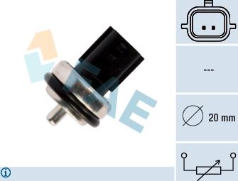 FAE 33811 - Érzékelő, hűtőfolyadék-hőmérséklet parts5.com