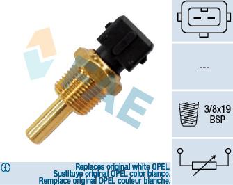 FAE 33350 - Senzor,temperatura ulei parts5.com