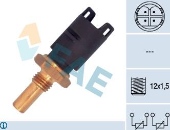 FAE 33295 - Senzor,temperatura lichid de racire parts5.com