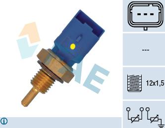 FAE 33795 - Датчик, температура охлаждающей жидкости parts5.com