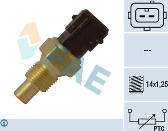 FAE 33792 - Érzékelő, hűtőfolyadék-hőmérséklet parts5.com