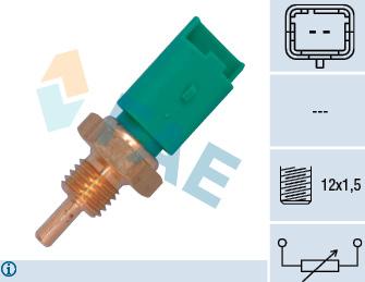 FAE 33705 - Sensor, temperatura del refrigerante parts5.com