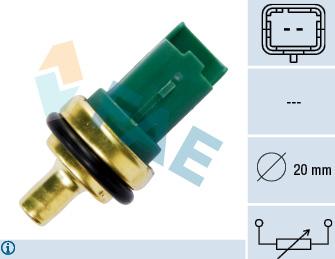 FAE 33706 - Érzékelő, hűtőfolyadék-hőmérséklet parts5.com