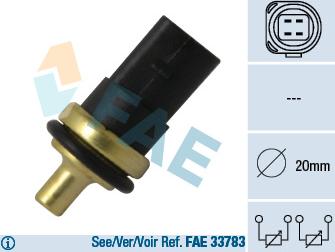 FAE 33781 - Czujnik, temperatura płynu chłodzącego parts5.com