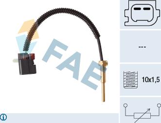 FAE 32428 - Датчик, температура на охладителната течност parts5.com