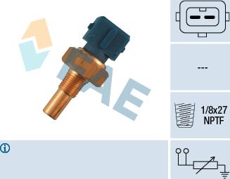 FAE 32520 - Sensor, temperatura del refrigerante parts5.com