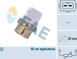 FAE 32600 - Érzékelő, hűtőfolyadék-hőmérséklet parts5.com