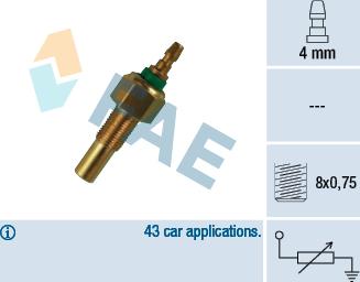 FAE 32170 - Sensor, temperatura del refrigerante parts5.com