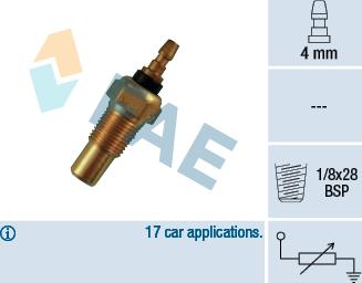 FAE 32310 - Sensor, temperatura del refrigerante parts5.com