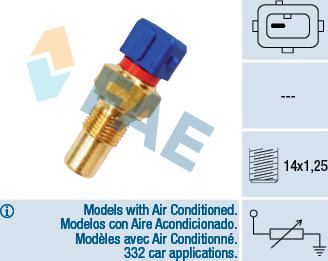 FAE 32290 - Sensor, coolant temperature parts5.com