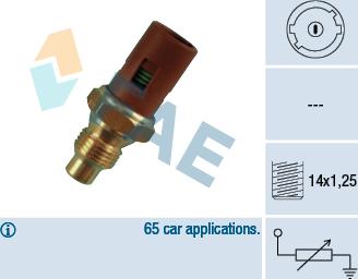 FAE 32240 - Sensor, coolant temperature parts5.com