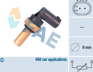 FAE 32710 - Sonde de température, liquide de refroidissement parts5.com