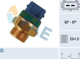 FAE 37680 - Comutator temperatura, ventilator radiator parts5.com