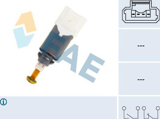 FAE 24902 - Διακόπτης των φώτων φρένων parts5.com