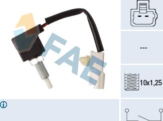 FAE 24547 - Выключатель, привод сцепления (Tempomat) parts5.com