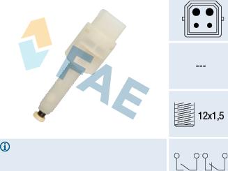 FAE 24565 - Interruptor luces freno parts5.com