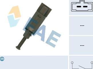 FAE 24772 - Выключатель, привод сцепления (Tempomat) parts5.com