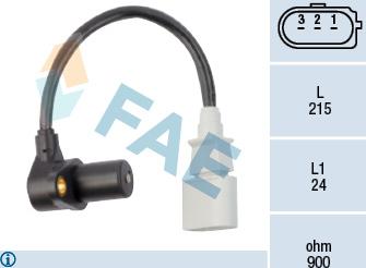 FAE 79048 - Senzor impulsuri, arbore cotit parts5.com