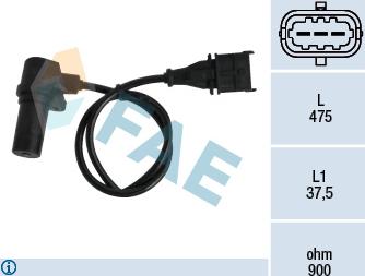 FAE 79060 - Sensor, crankshaft pulse parts5.com