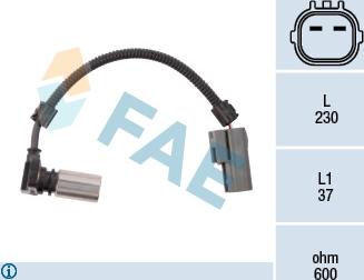 FAE 79085 - Sensor de revoluciones, caja automática parts5.com