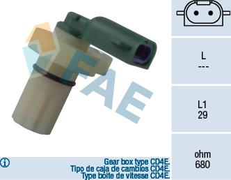 FAE 79087 - Senzor impulsuri, arbore cotit parts5.com