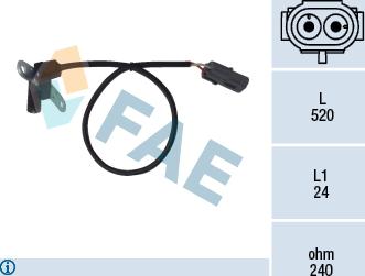 FAE 79024 - Sensor, crankshaft pulse parts5.com