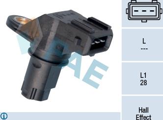 FAE 79159 - Czujnik, pozycja wałka rozrządu parts5.com