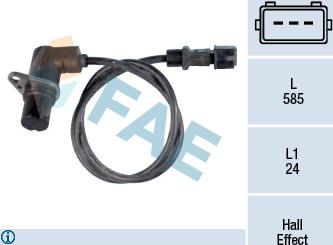 FAE 79103 - Senzor impulsuri, arbore cotit parts5.com