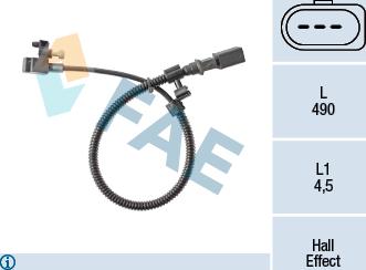 FAE 79384 - Sensor, crankshaft pulse parts5.com