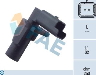 FAE 79249 - Capteur d'angle, vilebrequin parts5.com