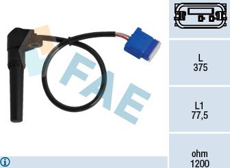 FAE 79282 - Sensor de revoluciones, caja automática parts5.com